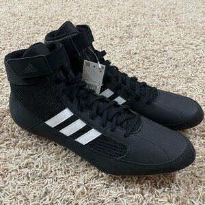 Adidas HVC 2 Wrestling Shoes Black/White AQ3325, Men’s Size 16 (New)